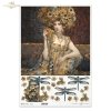 kobiety, złoto, dekoracyjne wzory, mozaiki, motywy secesyjne*women, gold, decorative patterns, mosaics, Art Nouveau motifs